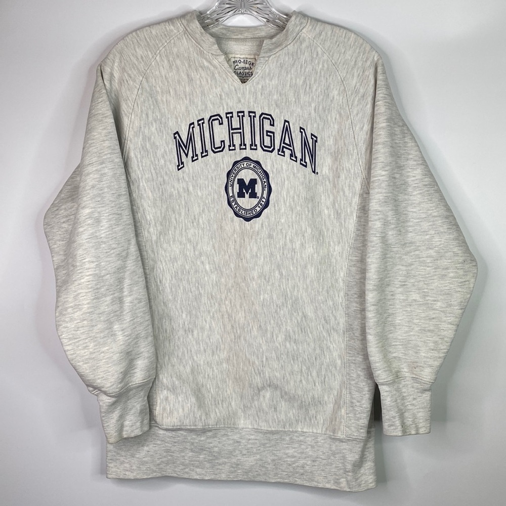 Pro-Edge Campus Classics University Of Michigan Sweatshirt Size Medium